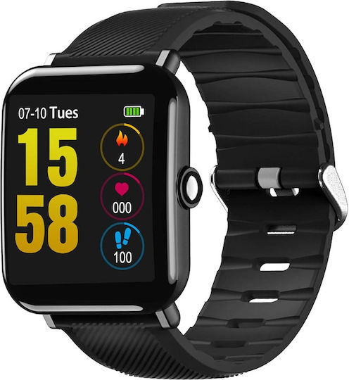 Oukitel V2 Smartwatch με Παλμογράφο (Μαύρο)