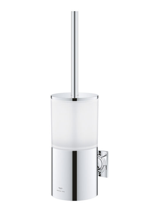 Grohe Μεταλλικό Σετ Πιγκάλ και Καλαθάκι Μπάνιου Ασημί