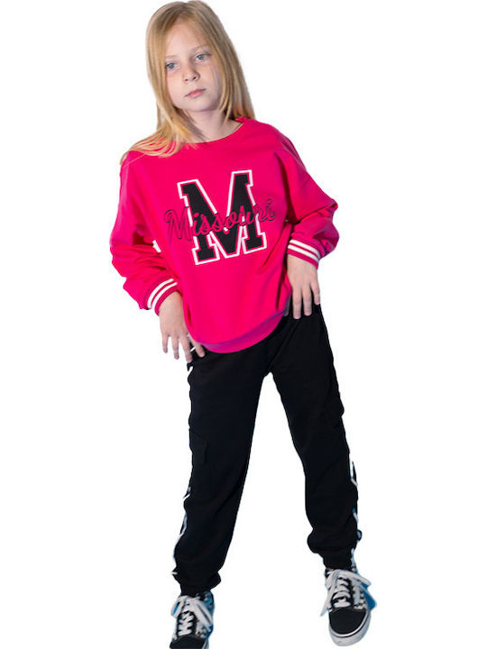 Kinder Sweatpants Set - Jogginganzug Fuchsia 2Stück