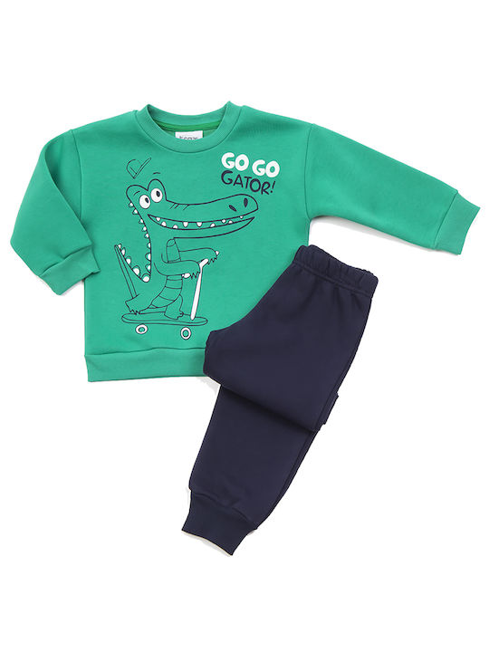 Set Trening Verde-Marin 2 Bucăți Go Go Gator