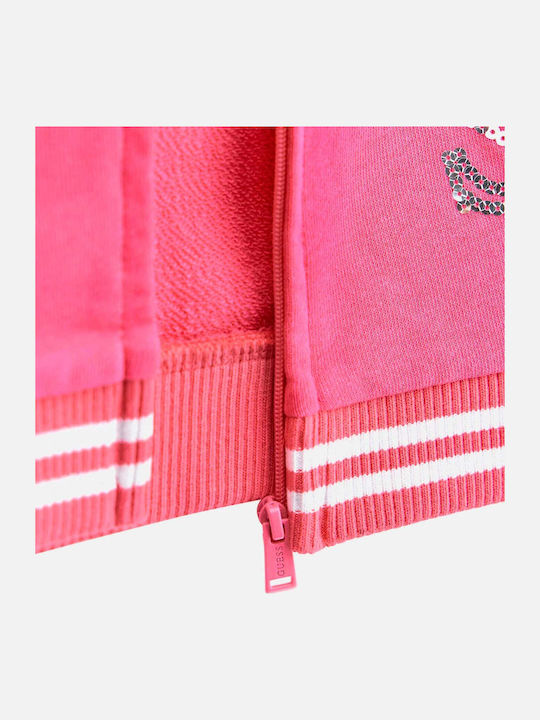 Kids Sweatpants Set With Jacket Fuchsia 2 Pieces