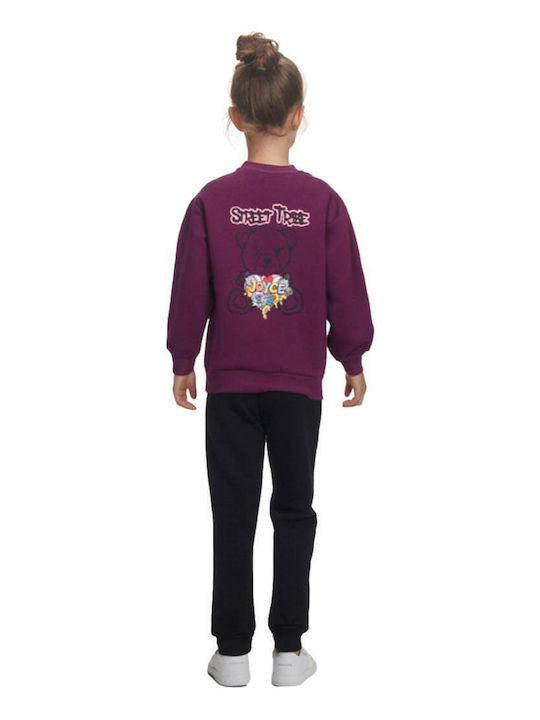 Kids Sweatpants Set Magenta 2pcs