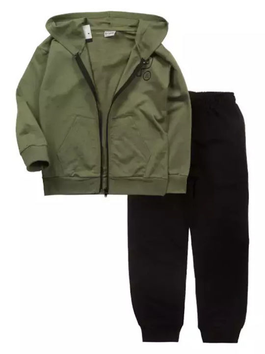 Kids Tracksuit Set With Khaki Jacket 2 Pieces