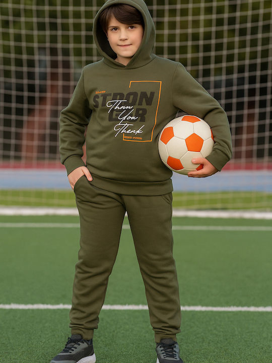 Kinder Sweatpants Set - Jogginganzug Khaki 2Stück