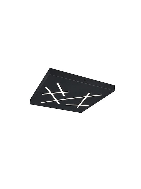 Trio Lighting Snip Πλαφονιέρα Οροφής Μαύρη