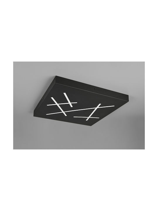 Trio Lighting Snip Πλαφονιέρα Οροφής Μαύρη