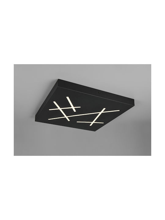 Trio Lighting Snip Πλαφονιέρα Οροφής Μαύρη