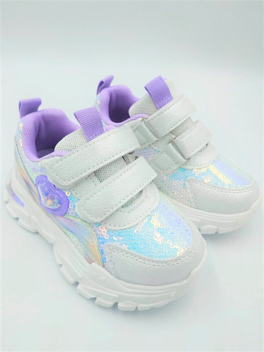 Kids Sneakers with Scratch Purple