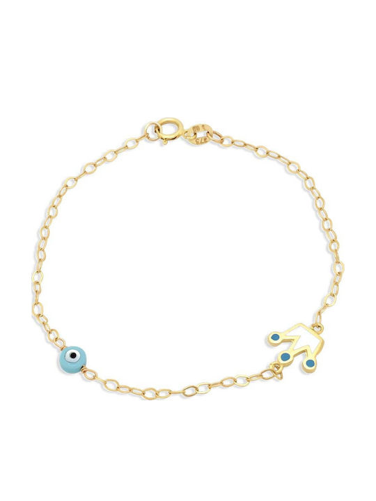 Goldjewels Βραχιόλι Αλυσίδα Χρυσό 9K