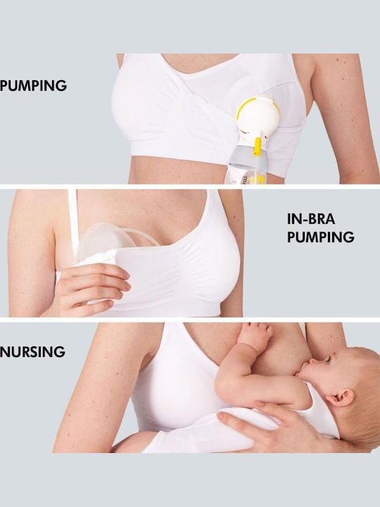 Medela Sutien de maternitate și alăptare cu Clips White