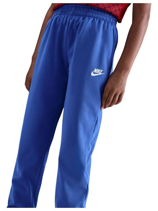 Спортен Детски Комплект Анцуг Dri-Fit Със Суитшърт С Цип Син 2 Бройки