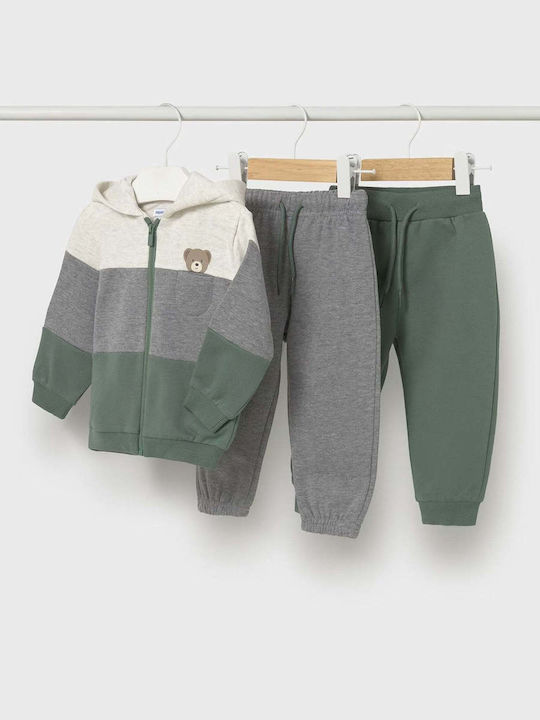 Kids Sweatpants Set Green 3pcs
