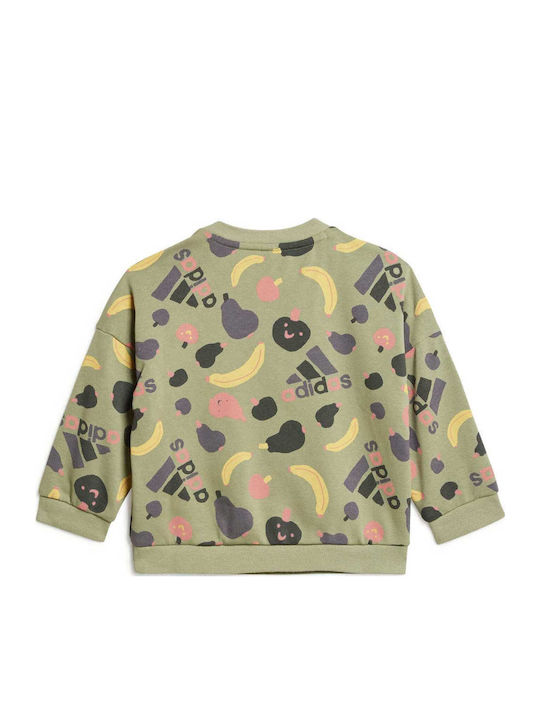 Παιδικό Σετ Φόρμας Πράσινο 2τμχ Essentials Allover Print