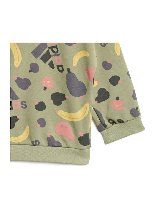 Παιδικό Σετ Φόρμας Πράσινο 2τμχ Essentials Allover Print