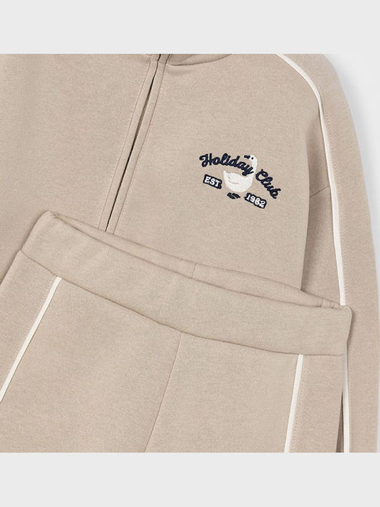 Kids Sweatpants Set Beige 2pcs