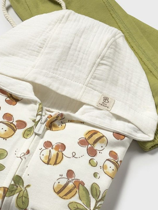 Kids Sweatpants Set Khaki 3pcs