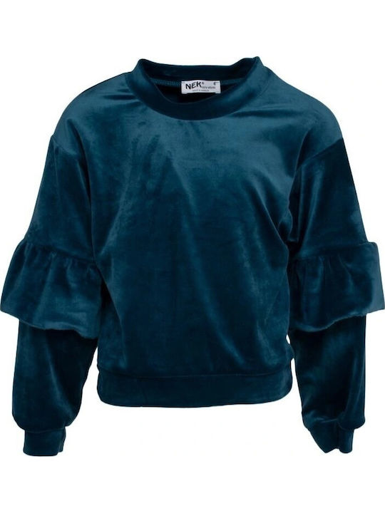 Nek Kids Wear Kids Sweatpants Set Petrol Blue Nek Kids Wear Kids Sweatpants Set Petrol Blue