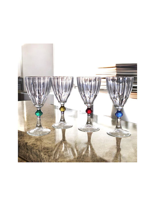 Domumart Pahar pentru Vin Alb din Sticlă Pahar cu picior 245ml