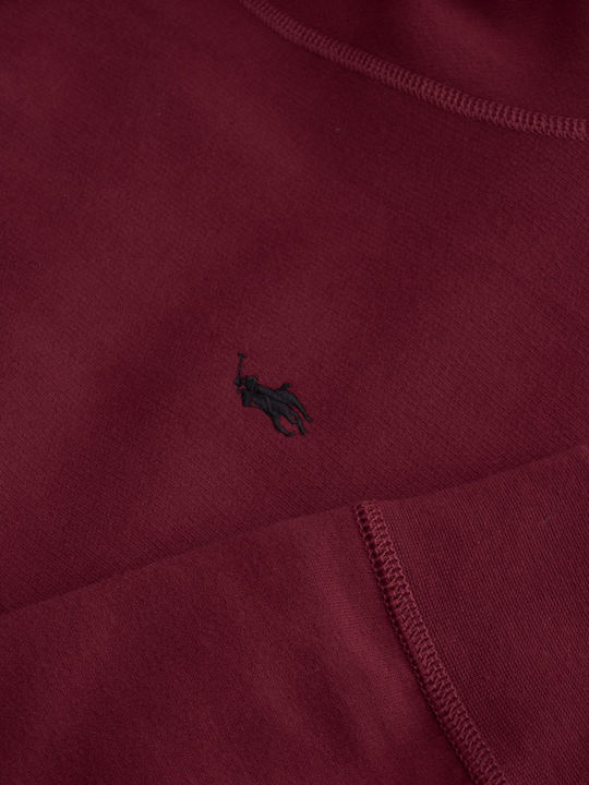 Sweatshirt with Hood Burgundy