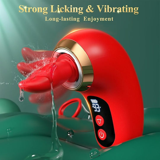 Smd Red Velvet Clitoral Sucking Licking Vibrator App Αναρροφητής Κλειτορίδας Γλώσσα