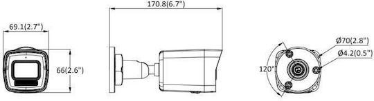 Hikvision DS-2CD1061G2-LIU PL IP Surveillance Camera Full HD+ 6MP Waterproof with 2.8mm Lens