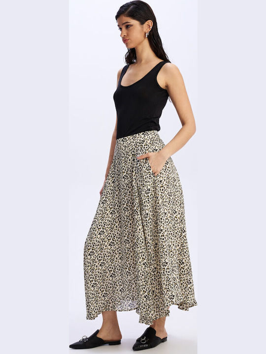 Maxi Rock Leopard Beige