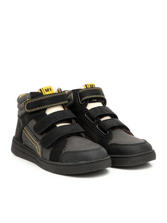 Kids Sneakers High with Scratch Black