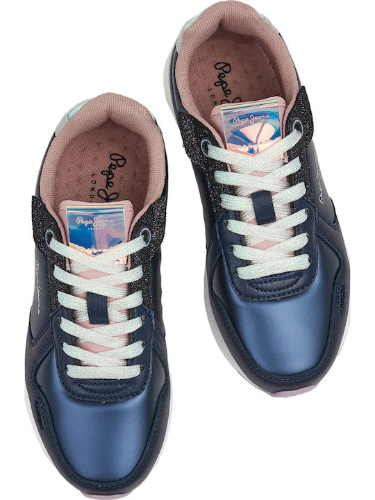 York Metallic Παιδικά Sneakers Navy Μπλε