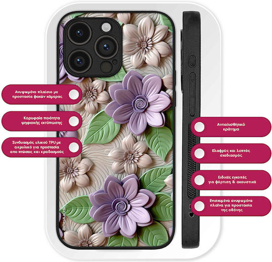 Калъф Sonique 3D Flower Series Realme GT 5G Лилав