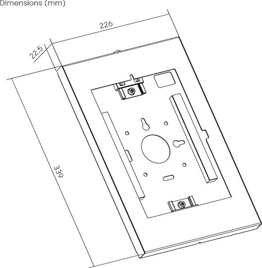 Brateck Pad34-01 Tablet Stand Wall Until 11" Black