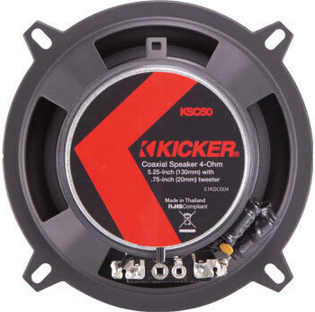 Kicker Car Speaker Set KSC50 5.25" with 75W RMS (2 Way)