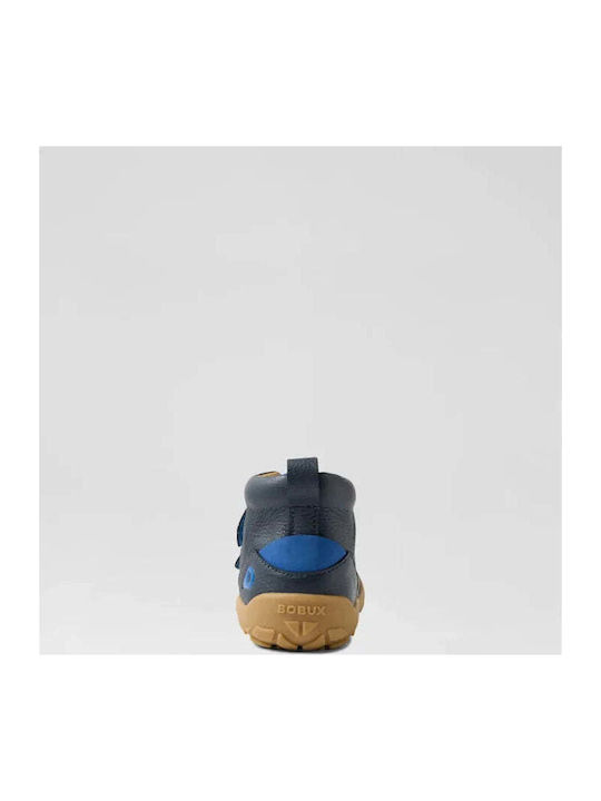 Anatomical Kids Boots with Velcro Navy Blue