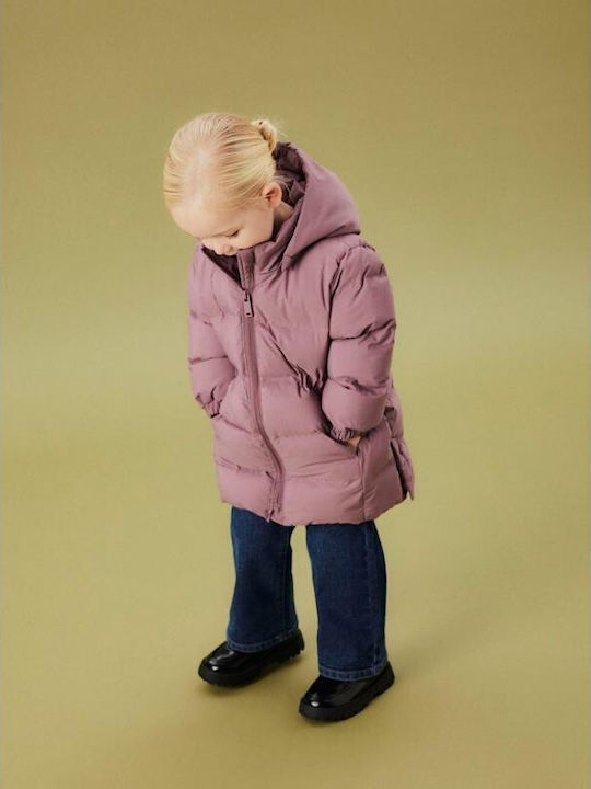 Kinderjacken & Winterjacken Lässig Lang mit Kapuze Lila
