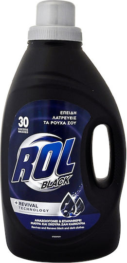 ROL Black Υγρό Απορρυπαντικό για Μαύρα Ρούχα 1.44lt (30 Μεζούρες)
