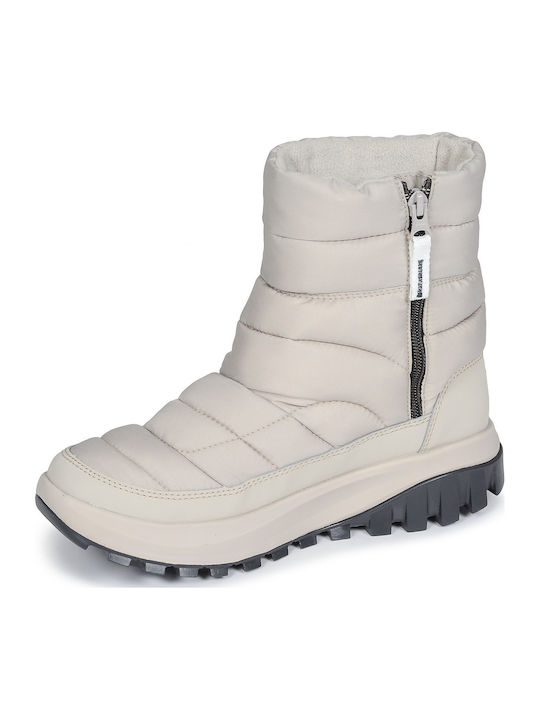 Snowtrot Γυναικεία Μποτάκια με Πλατφόρμα Μπεζ
