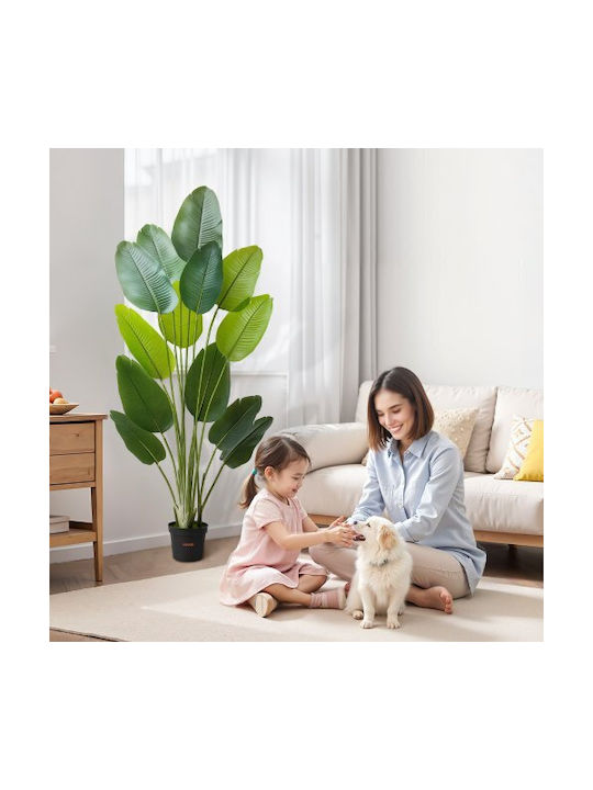 Vevor 1829 Mm Artificial Bird Paradise Tree Fake Plant Pot Indoor