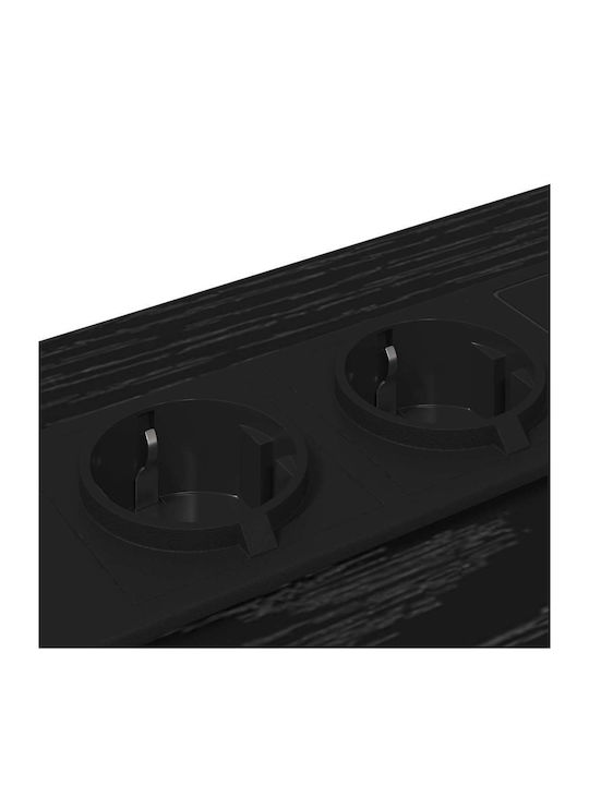 Nachttisch Black oak 42x41x56cm