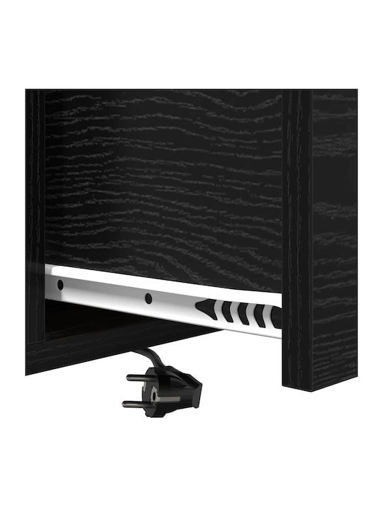 Nachttisch Black oak 42x41x56cm