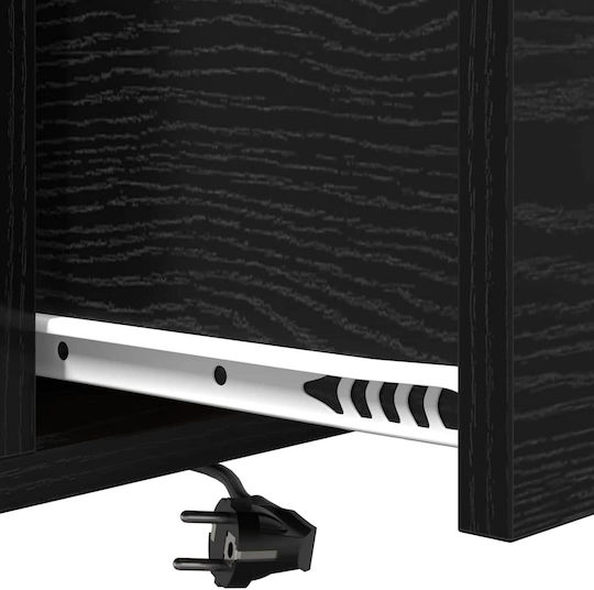 Nachttisch Black oak 42x41x56cm