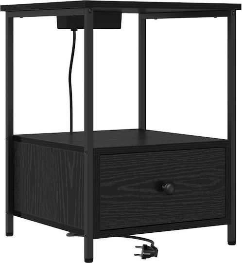 Nachttisch Black oak 42x41x56cm