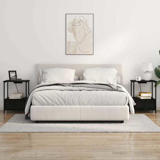 Nachttisch Black oak 42x41x56cm