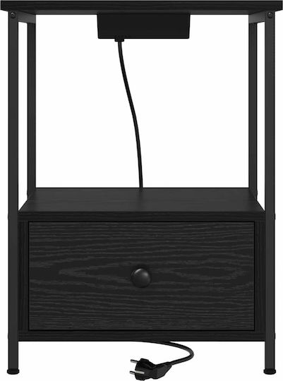 Nachttisch Black oak 42x41x56cm
