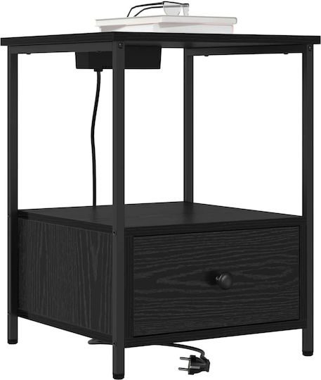 Nachttisch Black oak 42x41x56cm