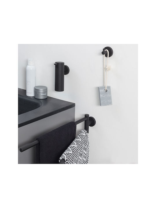 TIGER Double Wall-Mounted Bathroom Rail Inox Black