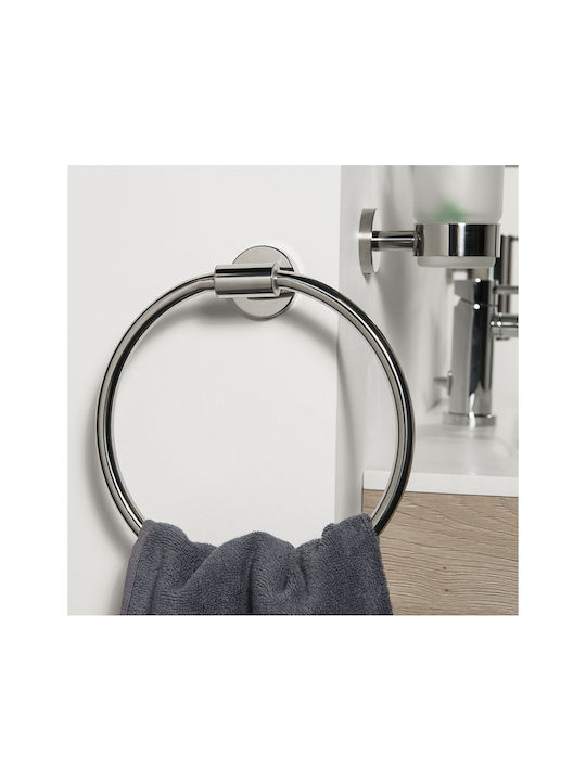 TIGER Ring Badezimmer Einzeln Schrauben Inox Silber