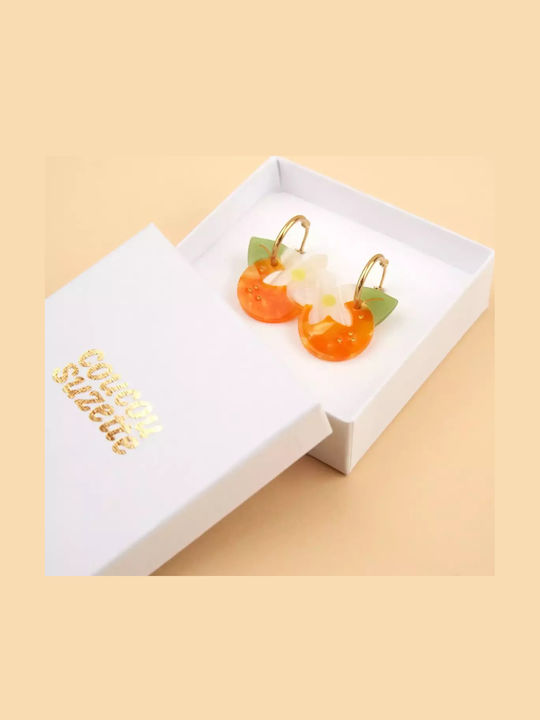 Coucou Suzette Earrings Hoops made of Steel Gold Plated