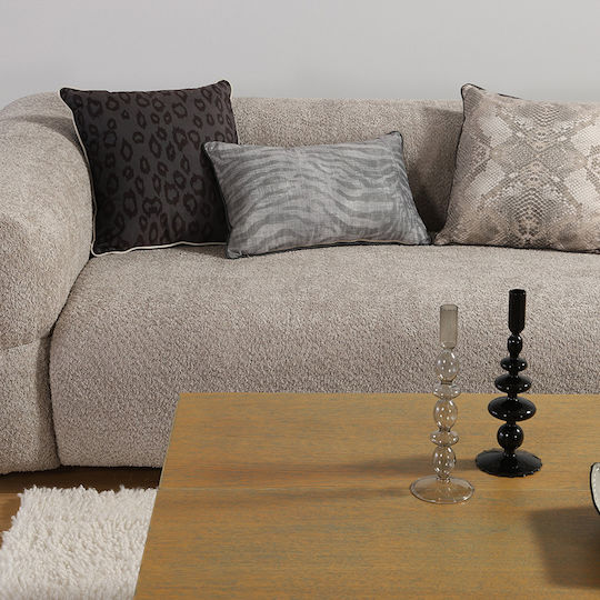 Nef-Nef Homeware Sofa Cushion Leonar In Velvet Black 45x45cm
