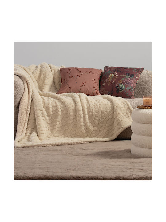 Nef-Nef Homeware Μαξιλάρι Καναπέ Vania από Βελούδο Rose 45x45εκ.
