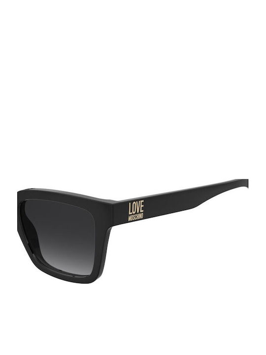 Moschino Women's Sunglasses with Black Plastic Frame and Black Gradient Lens MOL091/S 807/9O