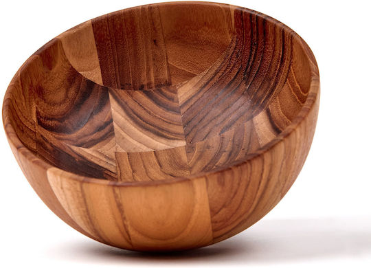 Teak Wonder Serving Bowl Round Wooden with Diameter 15cm